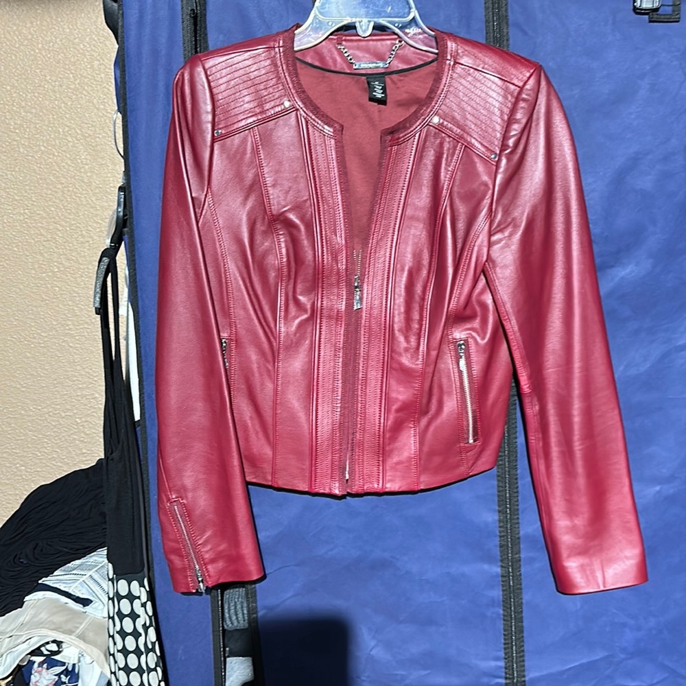 White House, Black market, thin leather jacket size medium